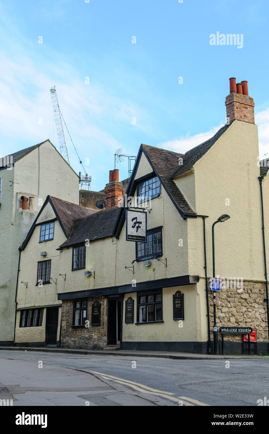 Die Jolly Farmers Pub ist einer der ältesten öffentlichen Häuser in Oxfordshire und in den modernen Zeiten der zentrale Knotenpunkt der pulsierenden Oxford Gay Szene. Stockfoto