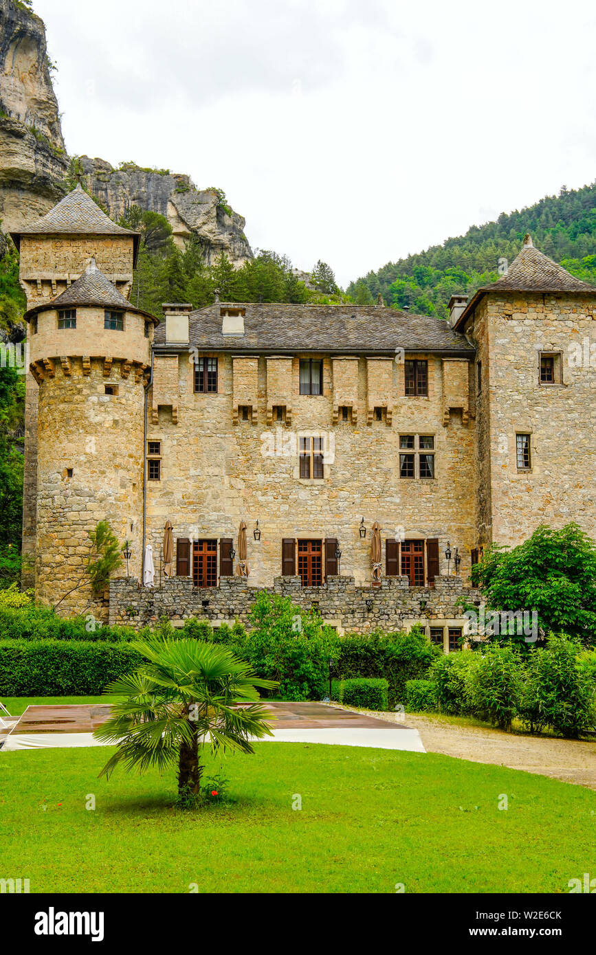 Laval-du-Tarn, Gemeinde Gorges du Tarn, Departement Lozère, Royal, Frankreich. Stockfoto