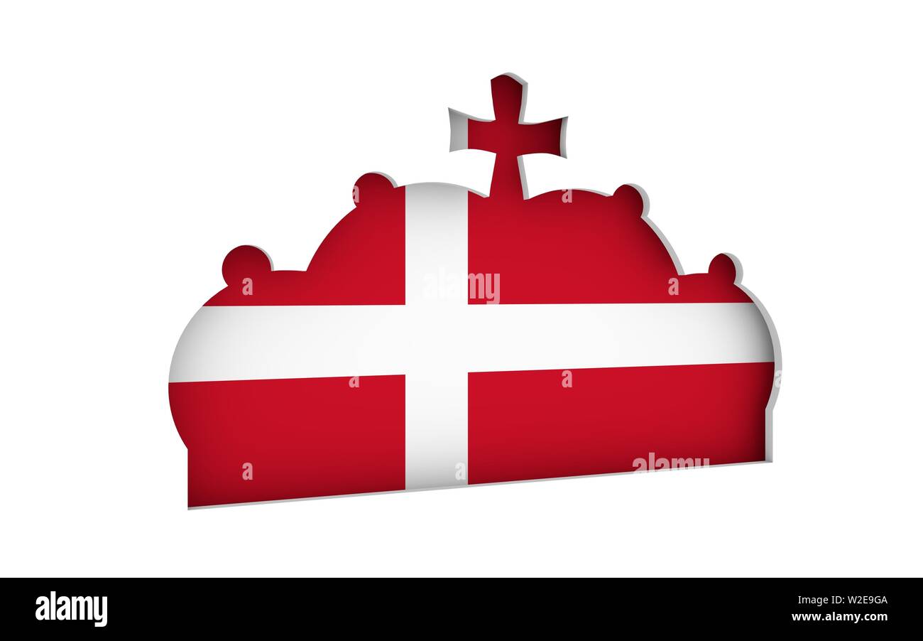 Stilisierte Darstellung der Imperial State Crown Stockfoto