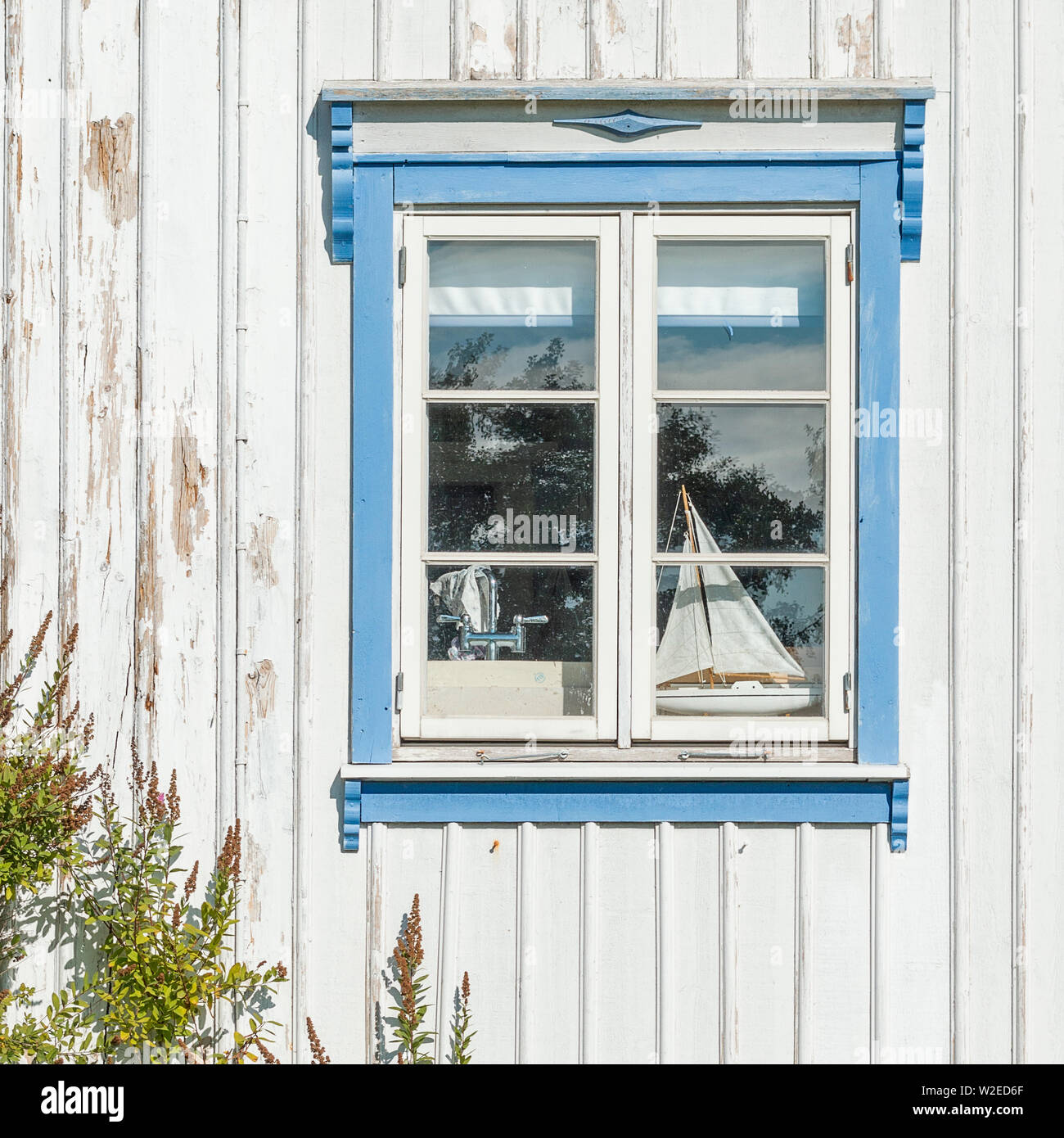 Haus im Norden der Insel Koster, Schweden Stockfoto