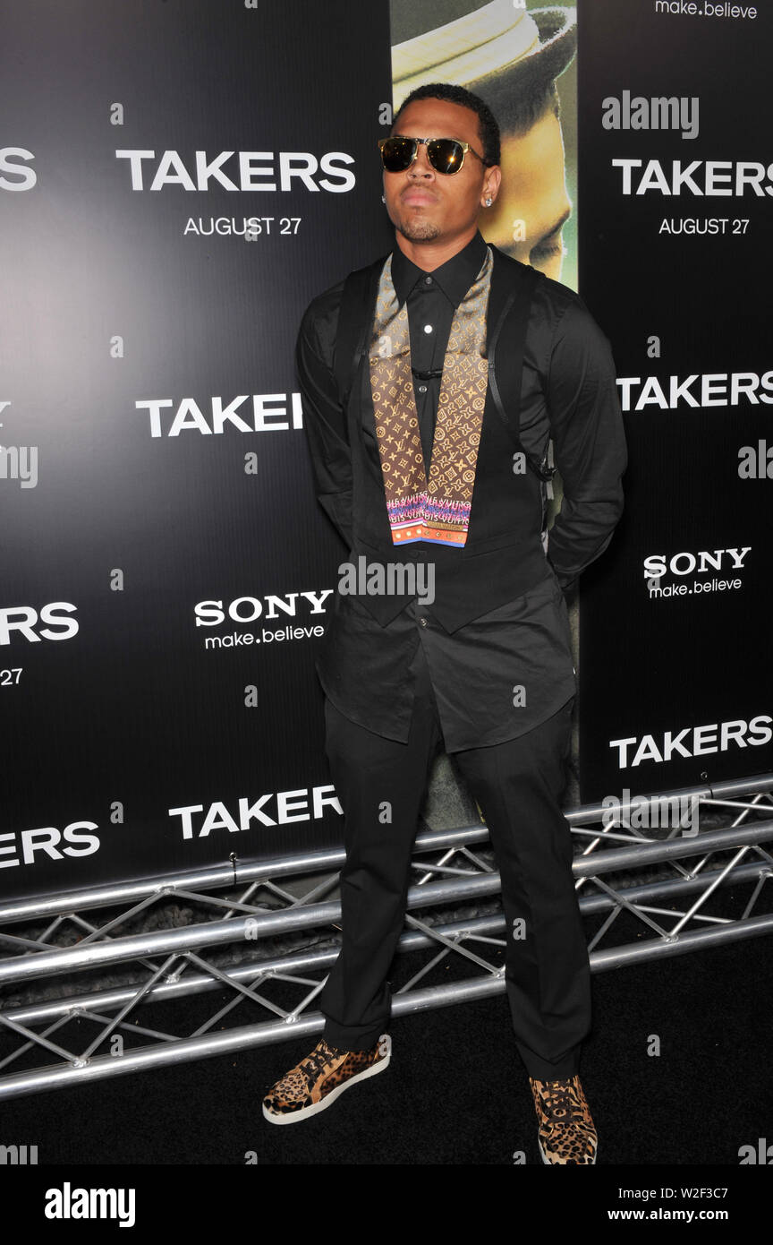 Los Angeles Ca August 04 2010 Chris Brown Bei Der Weltpremiere Seines Neuen Films Abnehmer Im Cinerama Dome Hollywood C 2010 Paul Smith Featureflash Stockfotografie Alamy