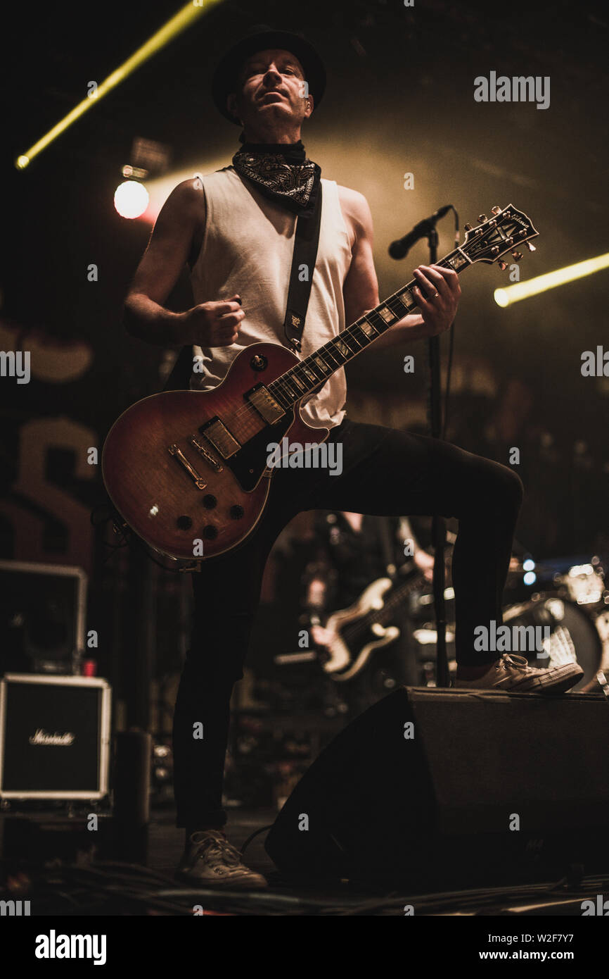 Summe 41 live bei O2 Victoria Warehouse Juni 2019 Stockfoto