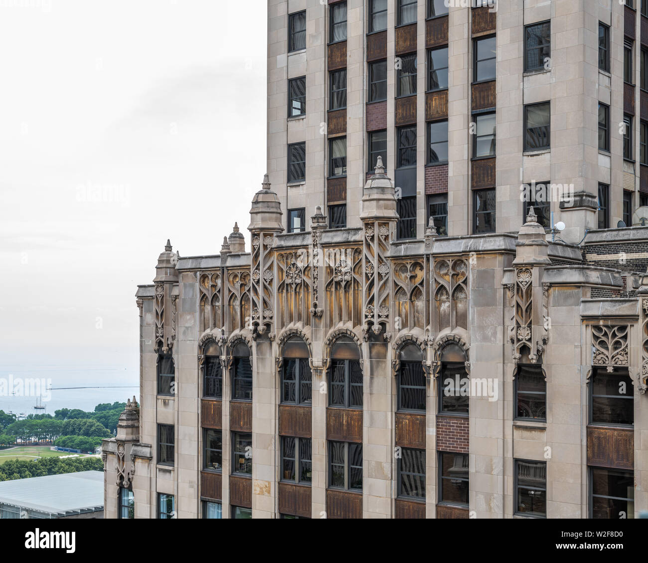 Detail von Willoughby Turm Stockfoto