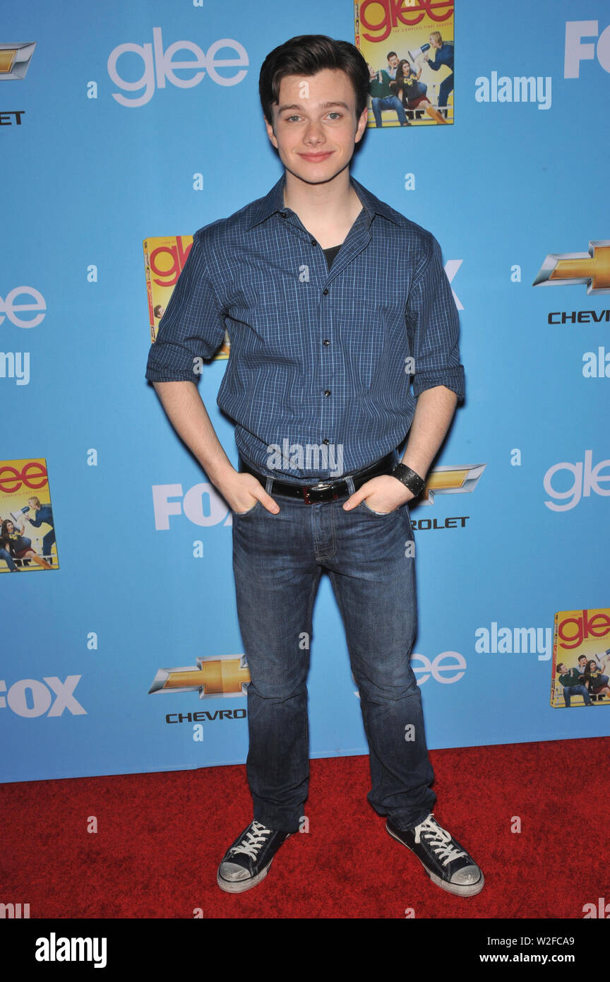 LOS ANGELES, Ca. September 07, 2010: 'Glee' Stern Chris colfer an der Jahreszeit zwei Premiere Screening & Party für "Glee" bei Paramount Studios, Hollywood. © 2010 Paul Smith/Featureflash Stockfoto