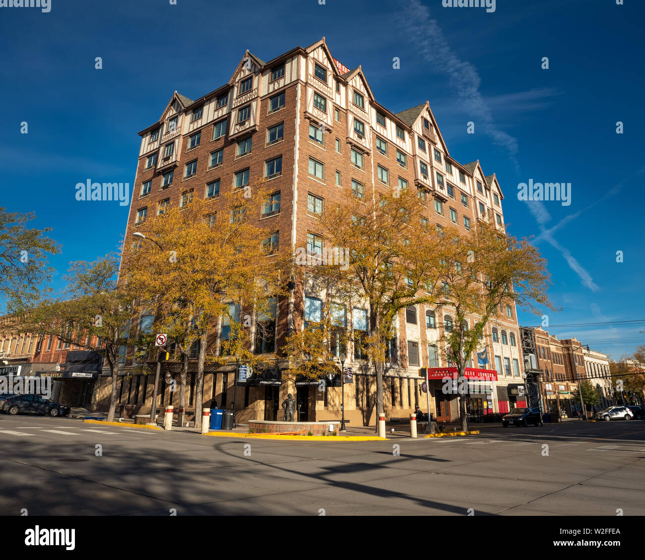 Historische Alex Johnson Hotel in Rapid City, South Dakota, USA Stockfoto