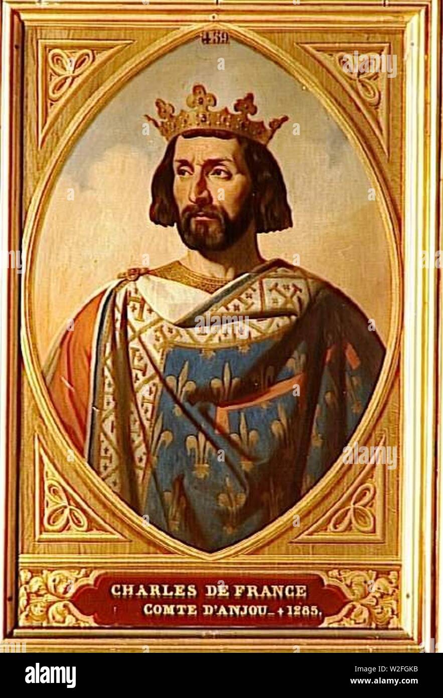 Charles de France (1220-1285), Comte d'Anjou. Stockfoto