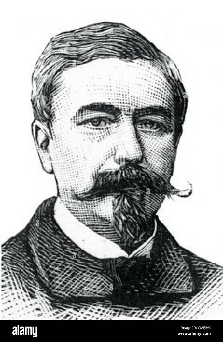 Charles-Antoine - Honoré-Alfred Baron de Vast-Vimeux. Stockfoto