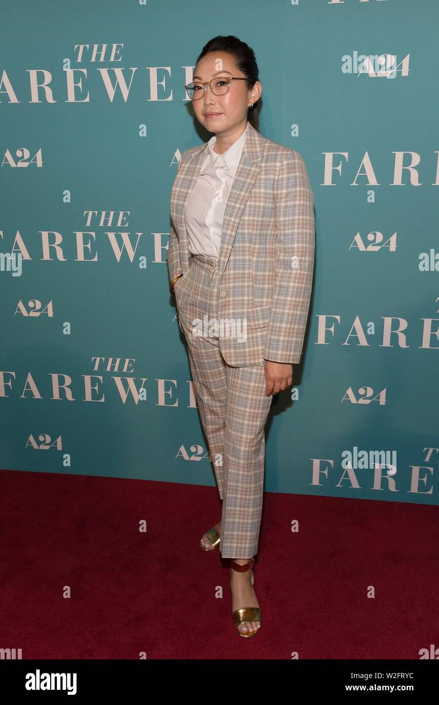 New York, NY, USA. 8. Juli, 2019. Lulu Wang in der Ankunftshalle zum Abschied Special Screening, Metrograph, New York, NY Juli 8, 2019. Credit: Jason Smith/Everett Collection/Alamy leben Nachrichten Stockfoto