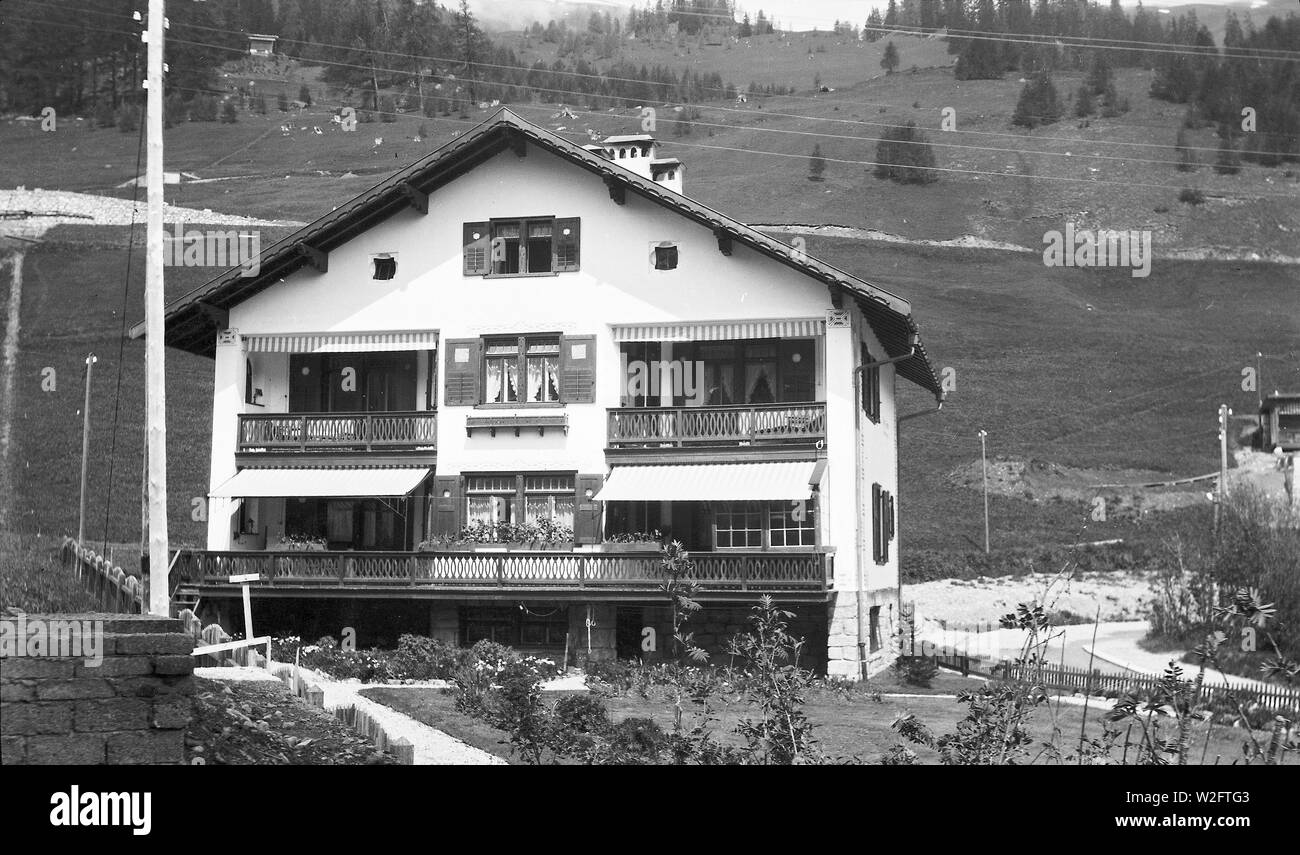 Ein Haus in der Schweiz Ca. 1920 Stockfoto