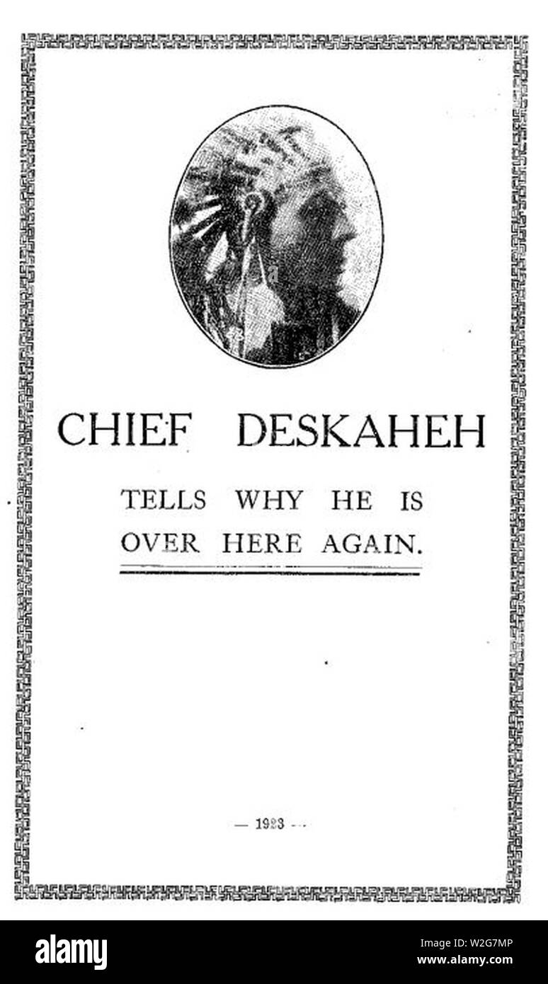 Häuptling deskaheh Fotos und Bildmaterial in hoher Auflösung Alamy