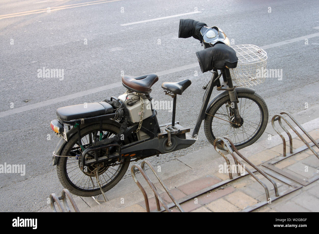 China: Arbeit Fahrrad Stockfoto