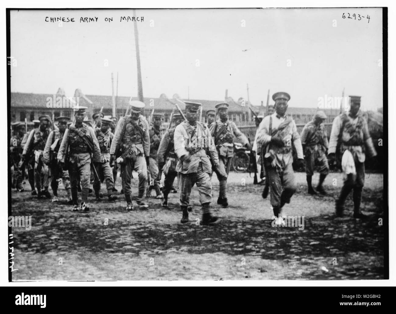 Die chinesische Armee auf März Stockfoto