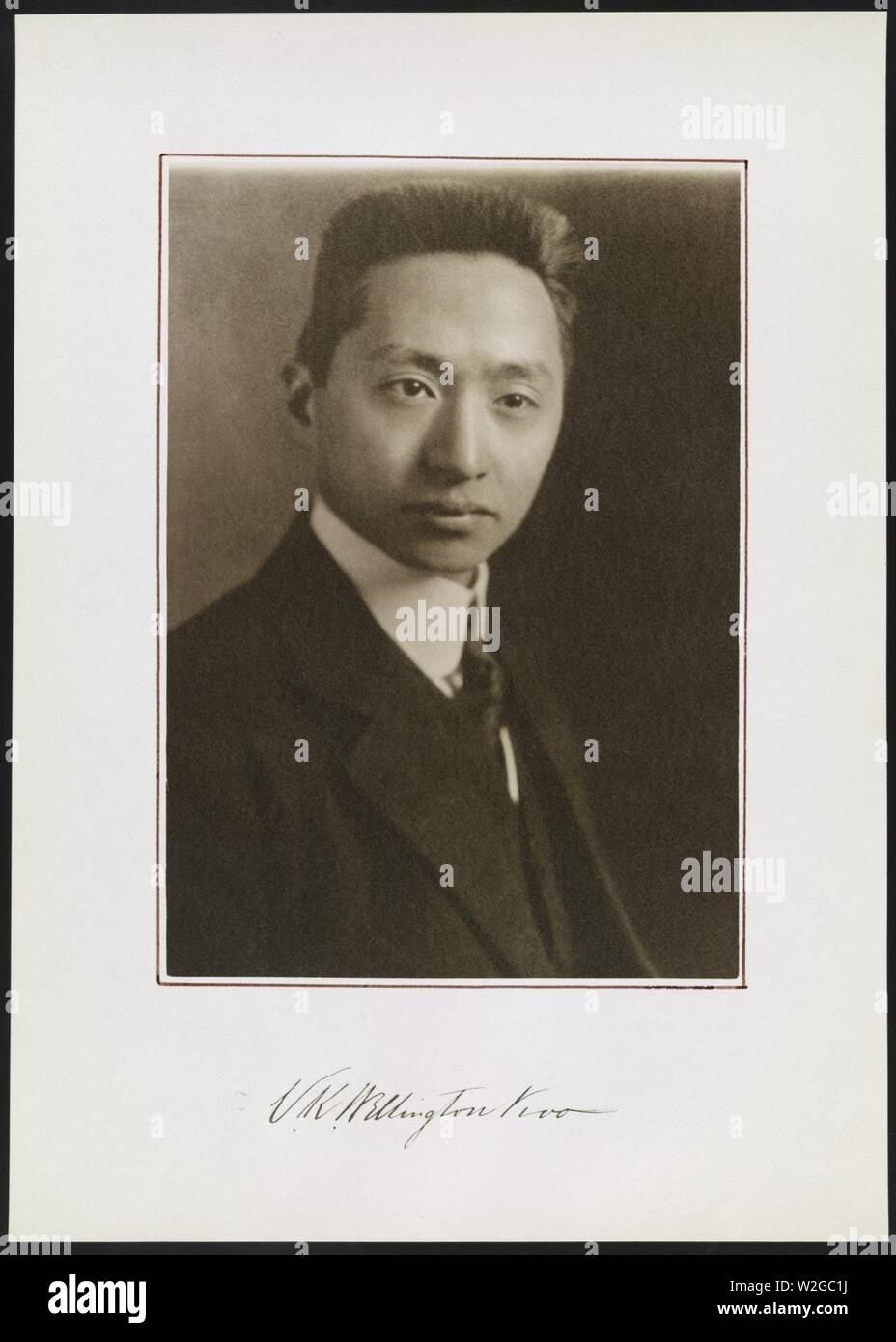 Chinesische Diplomat V.K. Wellington Koo Stockfoto