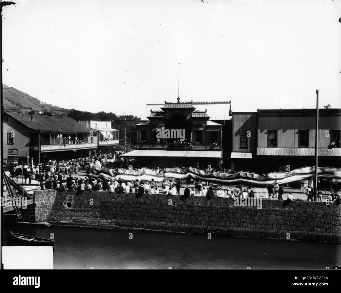 Chinesischer Drache Prozession 1905 Riverside 20429 0001 Stockfoto