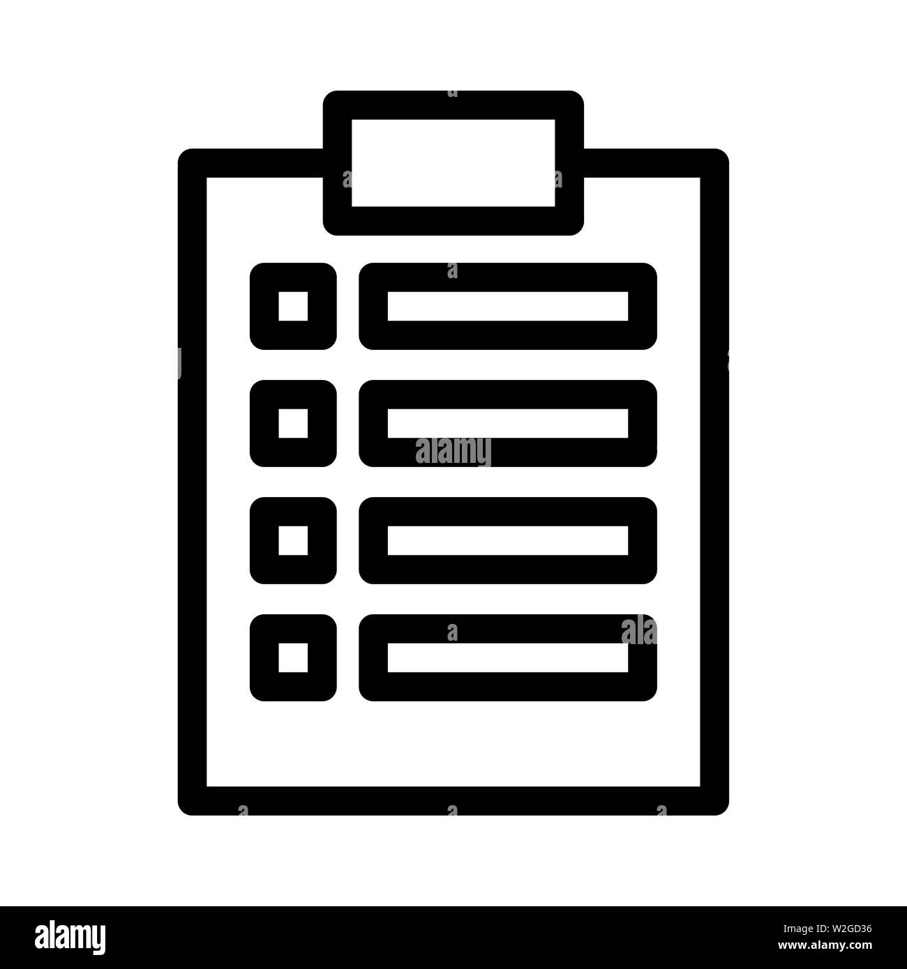 Medizinische Liste Symbol. flachbild Abbildung der medizinischen Liste vektor Symbol für Web, Muster, Design, etc. Stockfoto