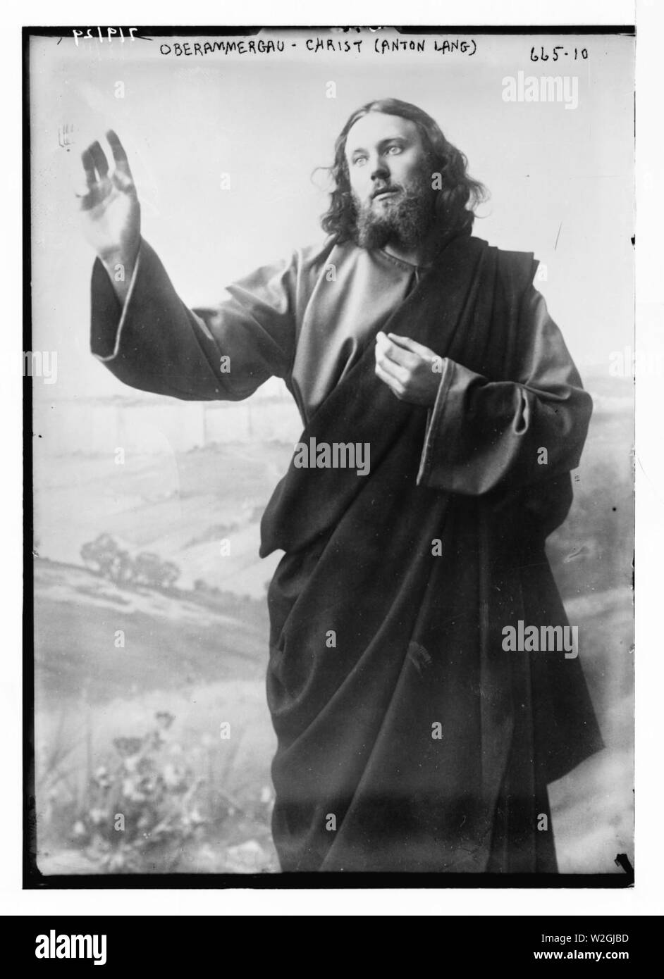 Christus (Anton Lang) in Leidenschaft spielen, Oberammergau, Bayern, Deutschland Stockfoto