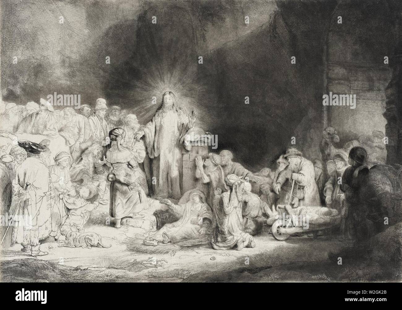 Christus Heilung der Kranken LACMA M. 78.90.8. Stockfoto