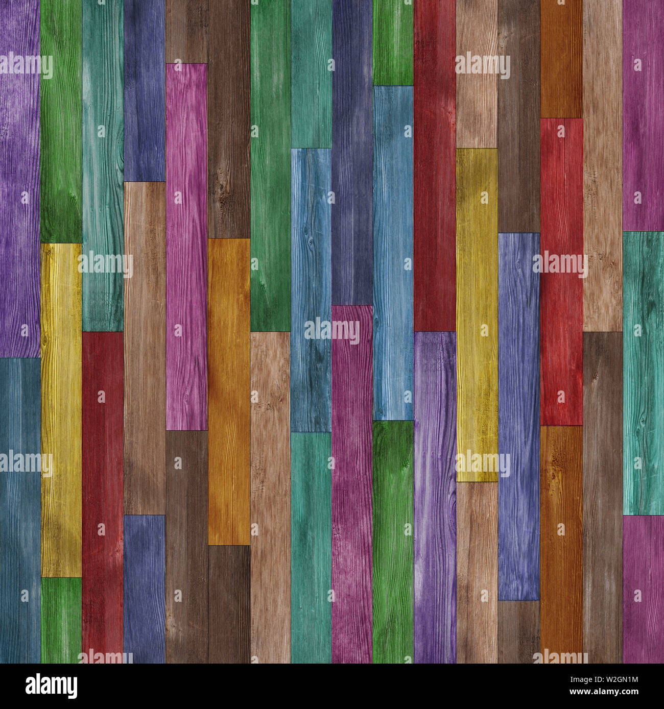 Nahtlose bunt lackiertem Holz Textur Hintergrund Stockfoto