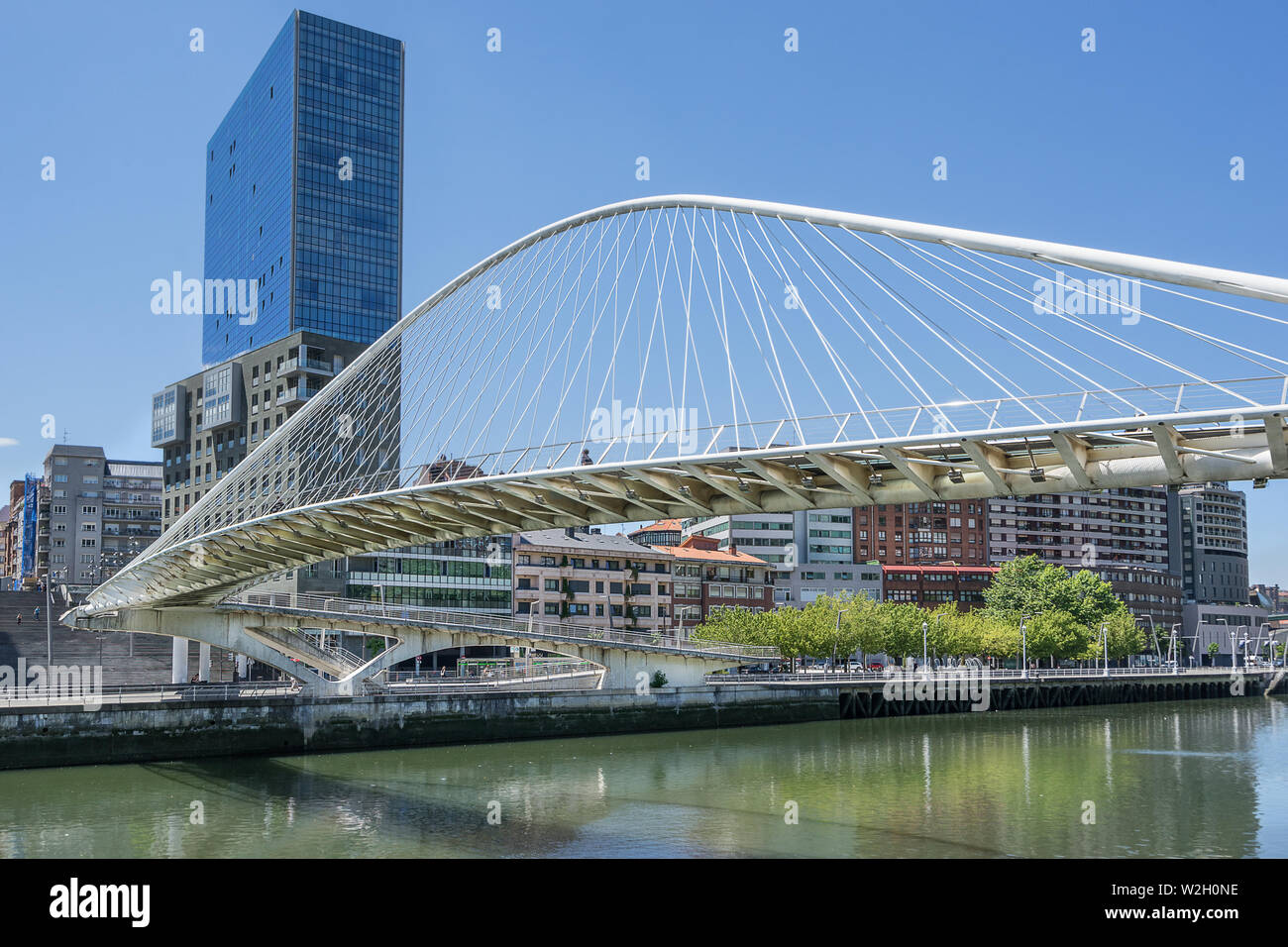 Urribitarte Brücke in Bilbao Spanien Stockfoto