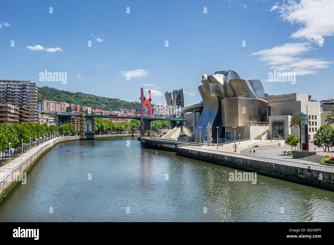 Guggenheim Museum in der baskischen Stadt Bilbao Stockfoto