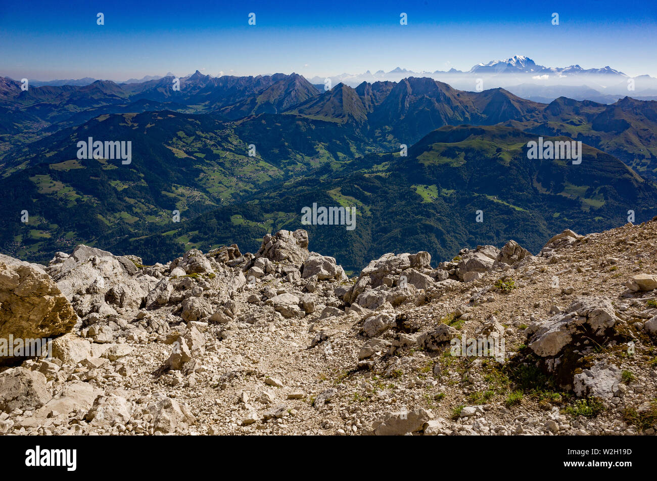 La Tournette Berg, Haute Savoie, Frankreich. Stockfoto