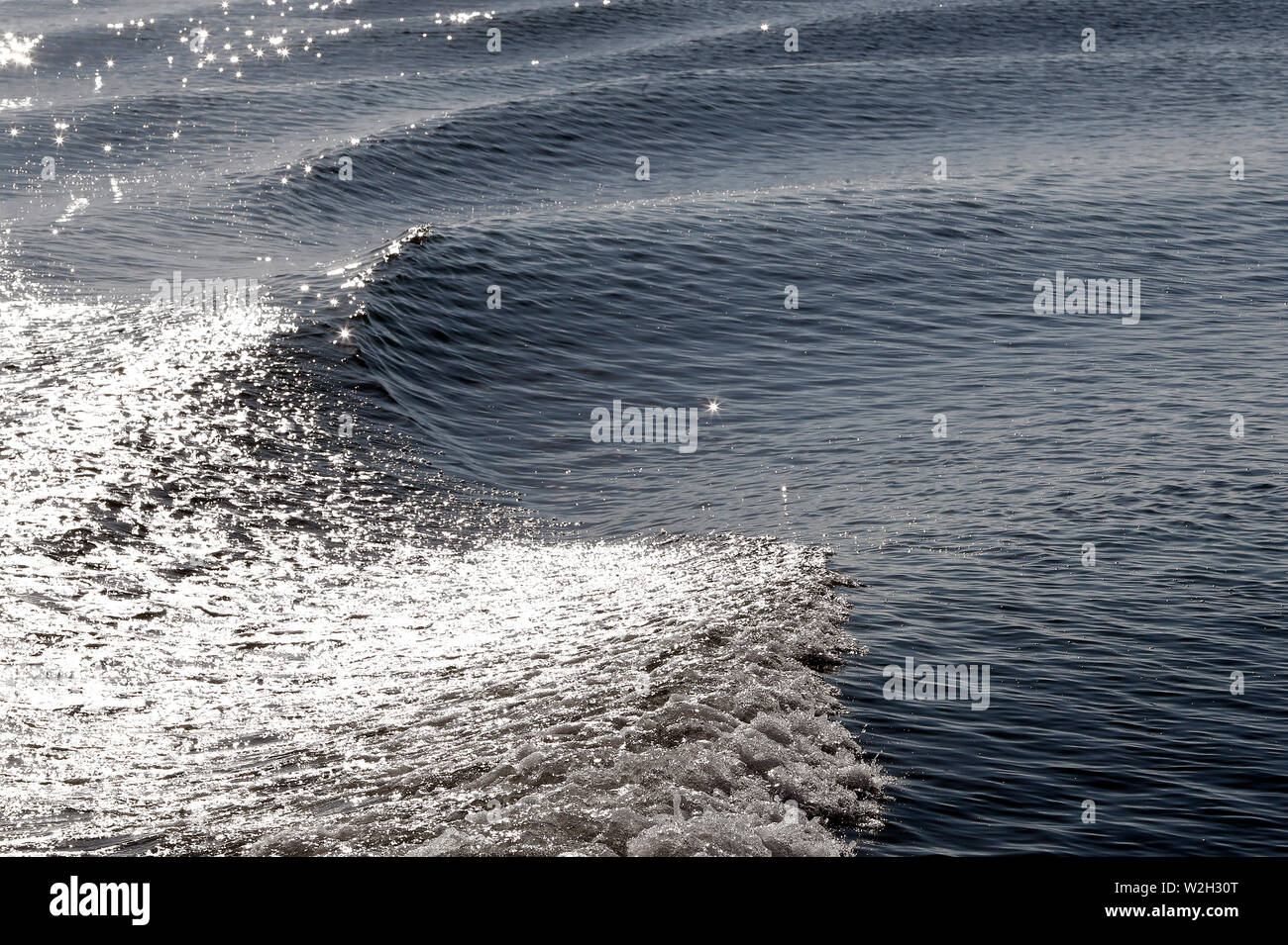 Wellen. Lagune von Venedig. Italien. Stockfoto