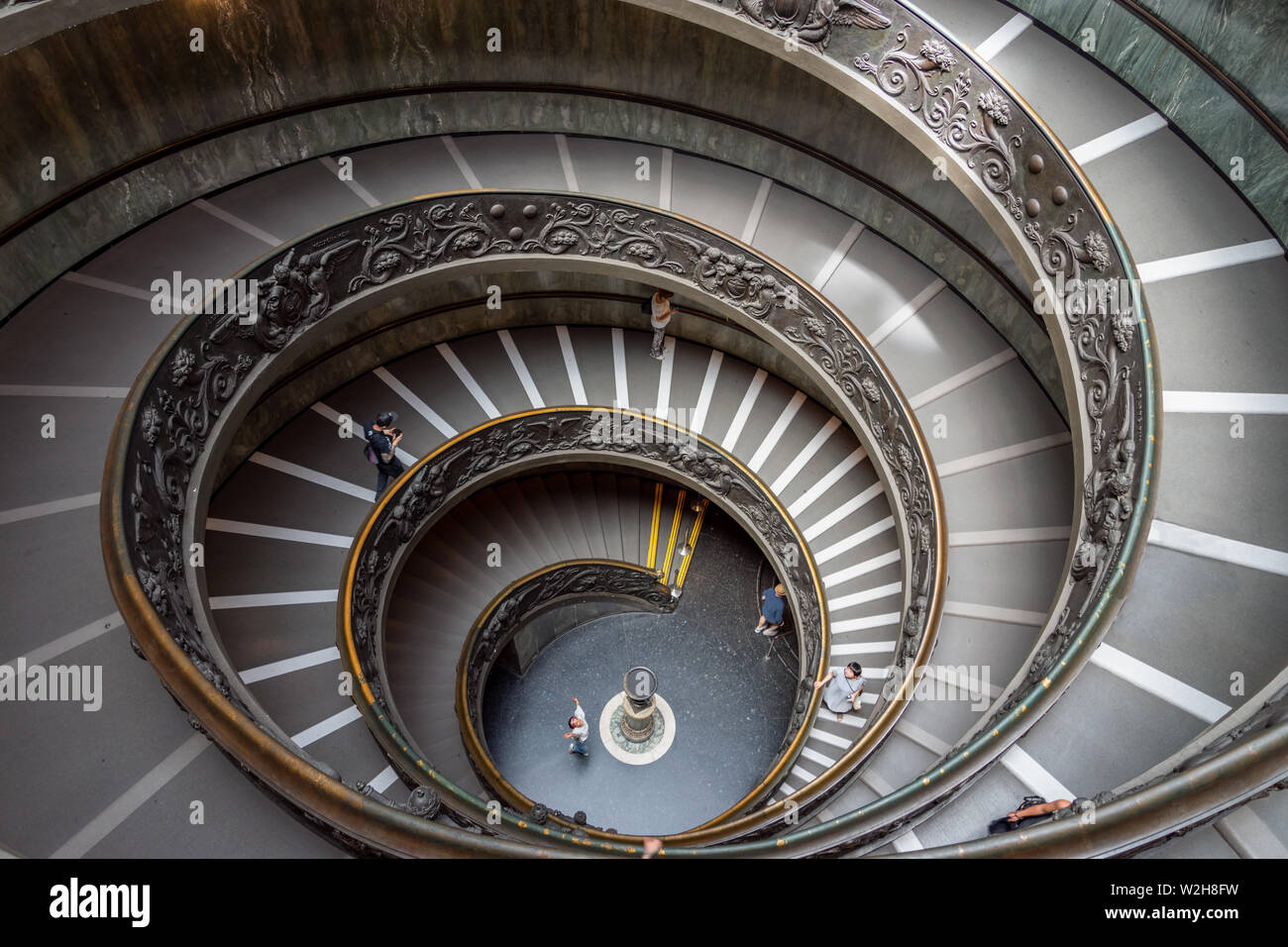 Bramante Treppe im Vatikan Museen in der Vatikanstadt Stockfoto