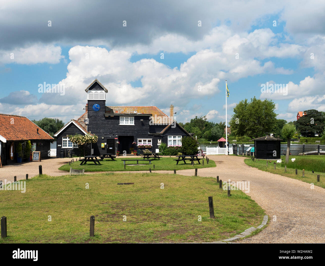 Meare Shop und Teestuben in Damme Suffolk England Stockfoto