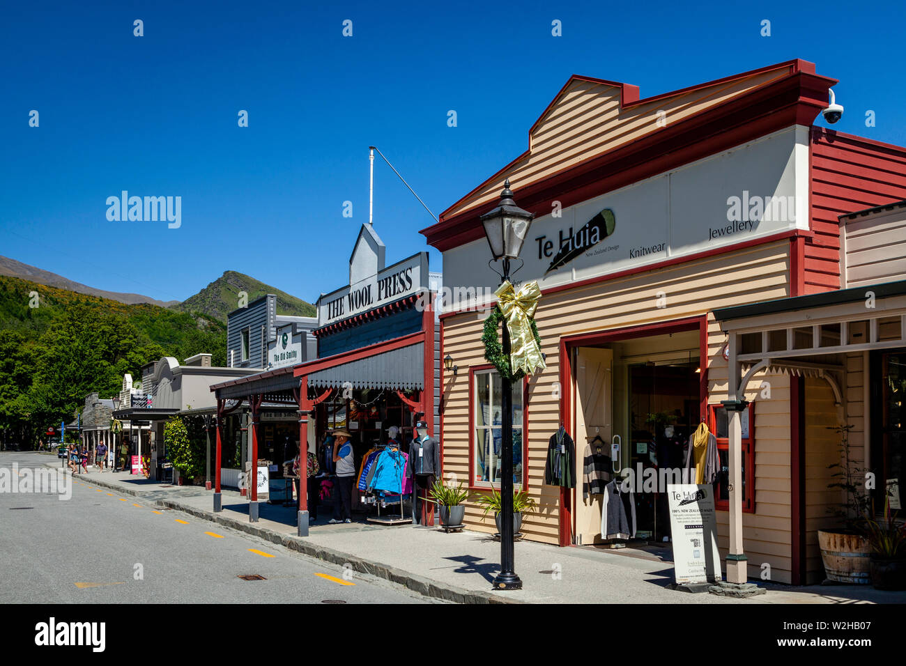 Buckingham Street, Arrowtown, Region Otago, Südinsel, Neuseeland Stockfoto