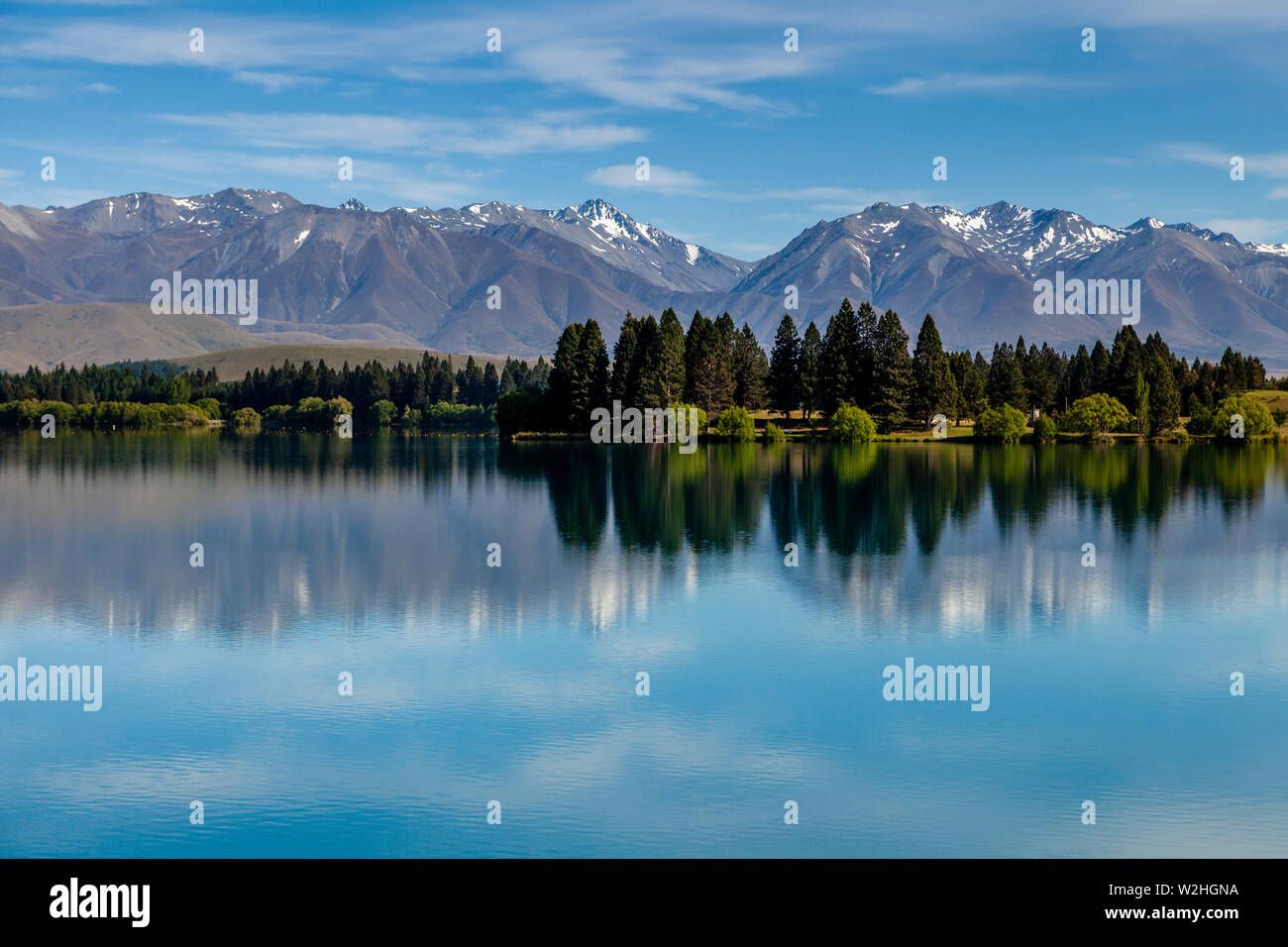 Lake Ruataniwha, Twizel, Südinsel, Neuseeland Stockfoto