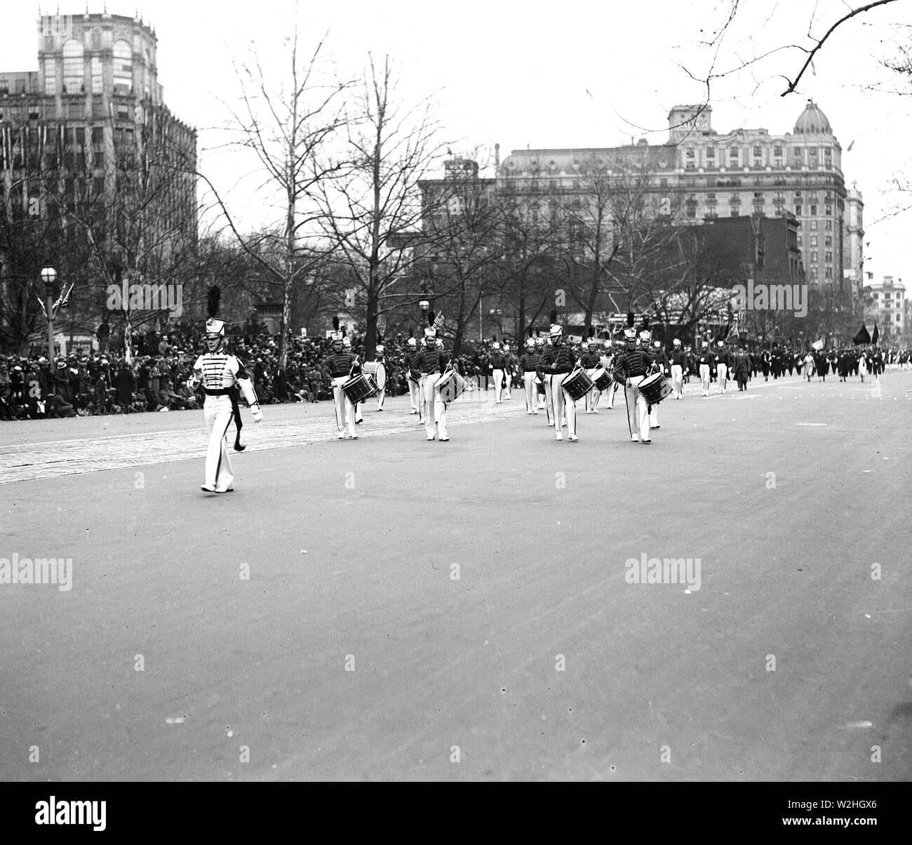Franklin D. Roosevelt - Franklin D. Roosevelt Einweihung. Parade. Washington, D.C., 4. März 1933 Stockfoto