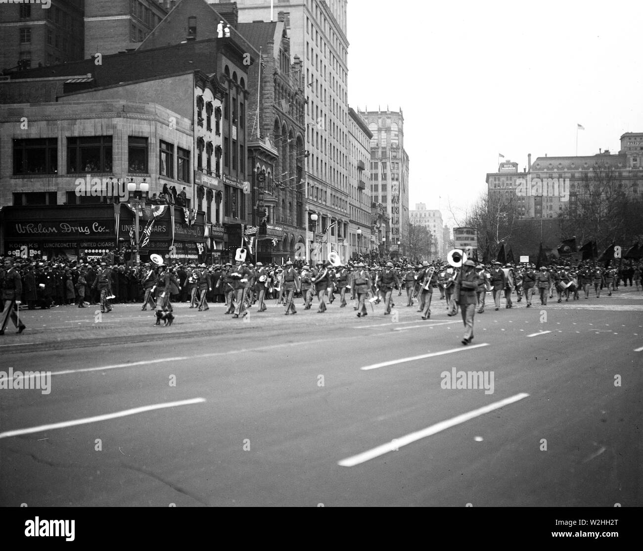 Franklin D. Roosevelt - Franklin D. Roosevelt Einweihung. Parade. Washington, D.C., 4. März 1933 Stockfoto
