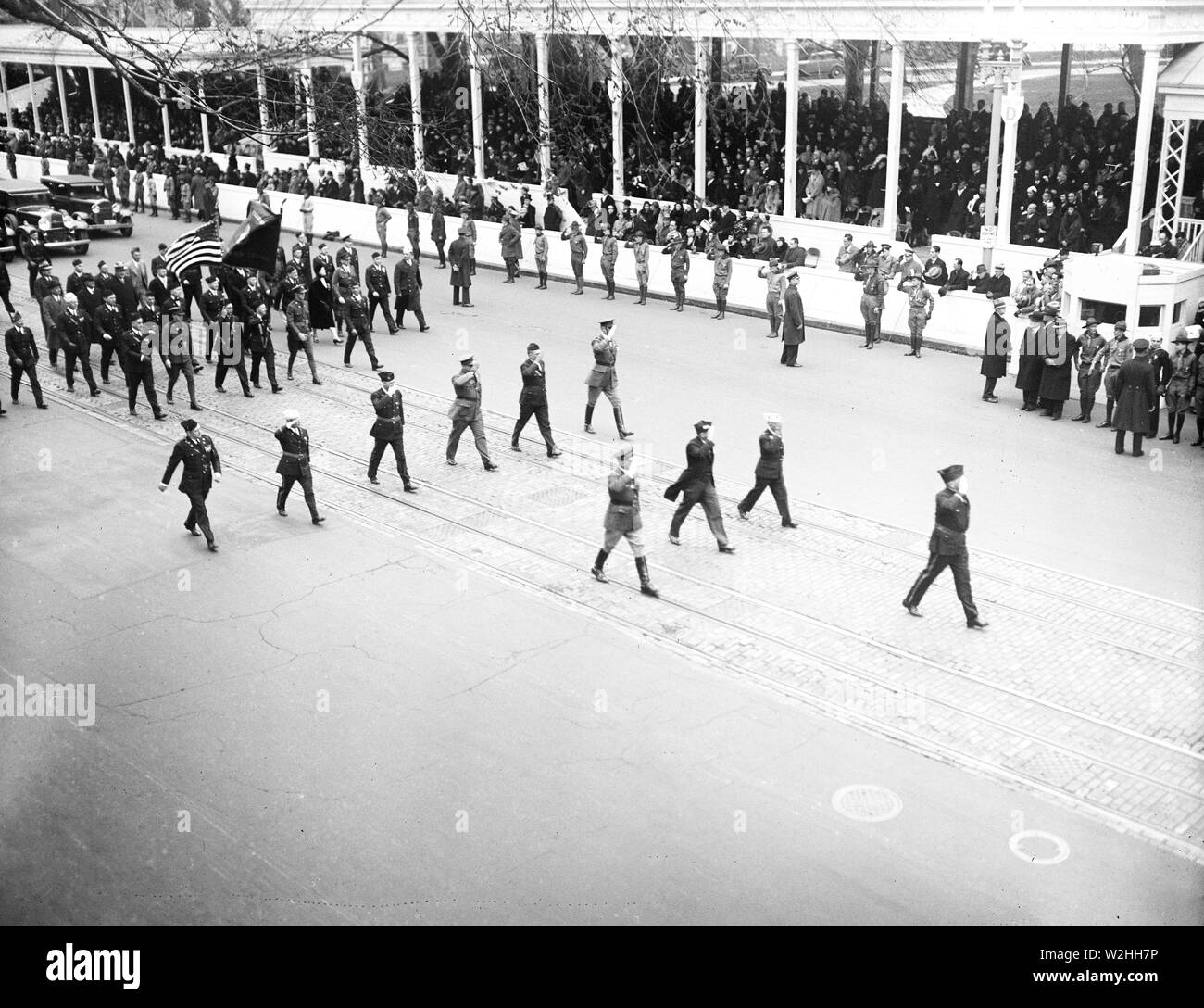 Franklin D. Roosevelt - Franklin D. Roosevelt Einweihung. Parade. Washington, D.C., 4. März 1933 Stockfoto
