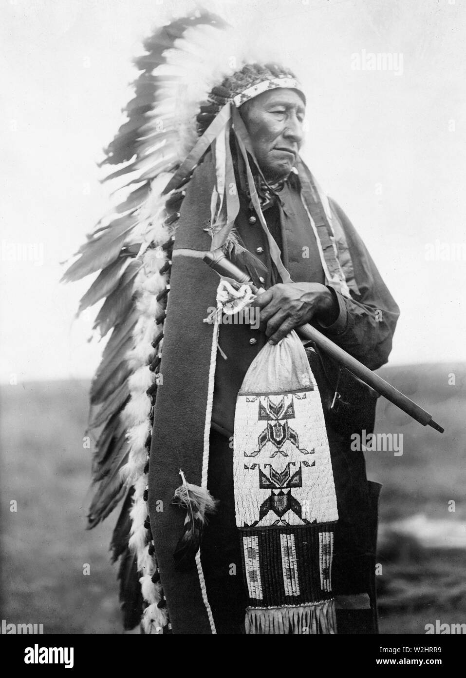 Edward S. Curtis Native American Indians - stinkende Tragen, Dakota indischen Ca. 1905 Stockfoto