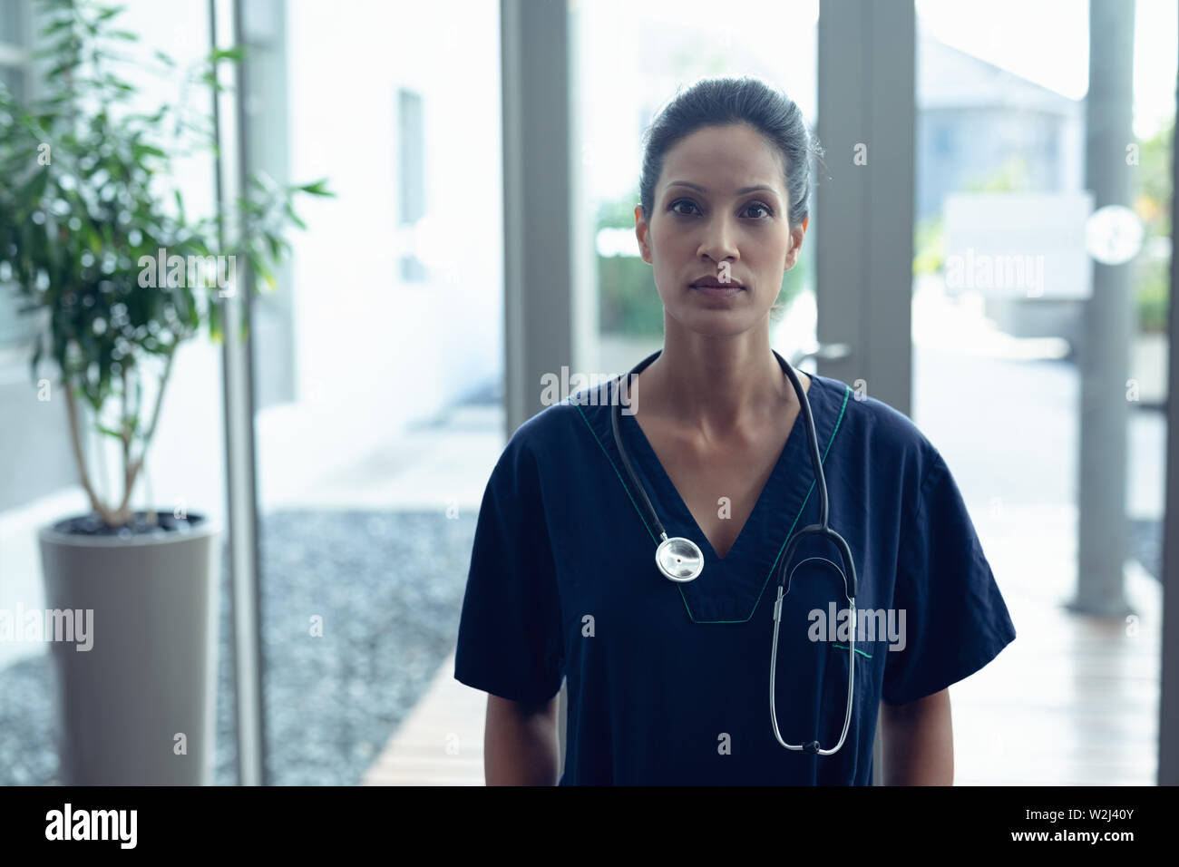 Ärztin im Krankenhaus Stockfoto