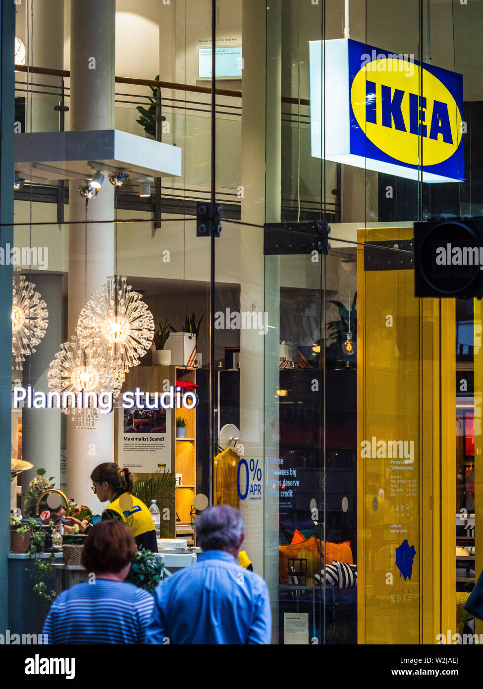 Ikea Mini Store - Ikea Ikea Central London Tottenham Court Road - Die IKEA Design und Planung Store in London, Großbritannien Stockfoto