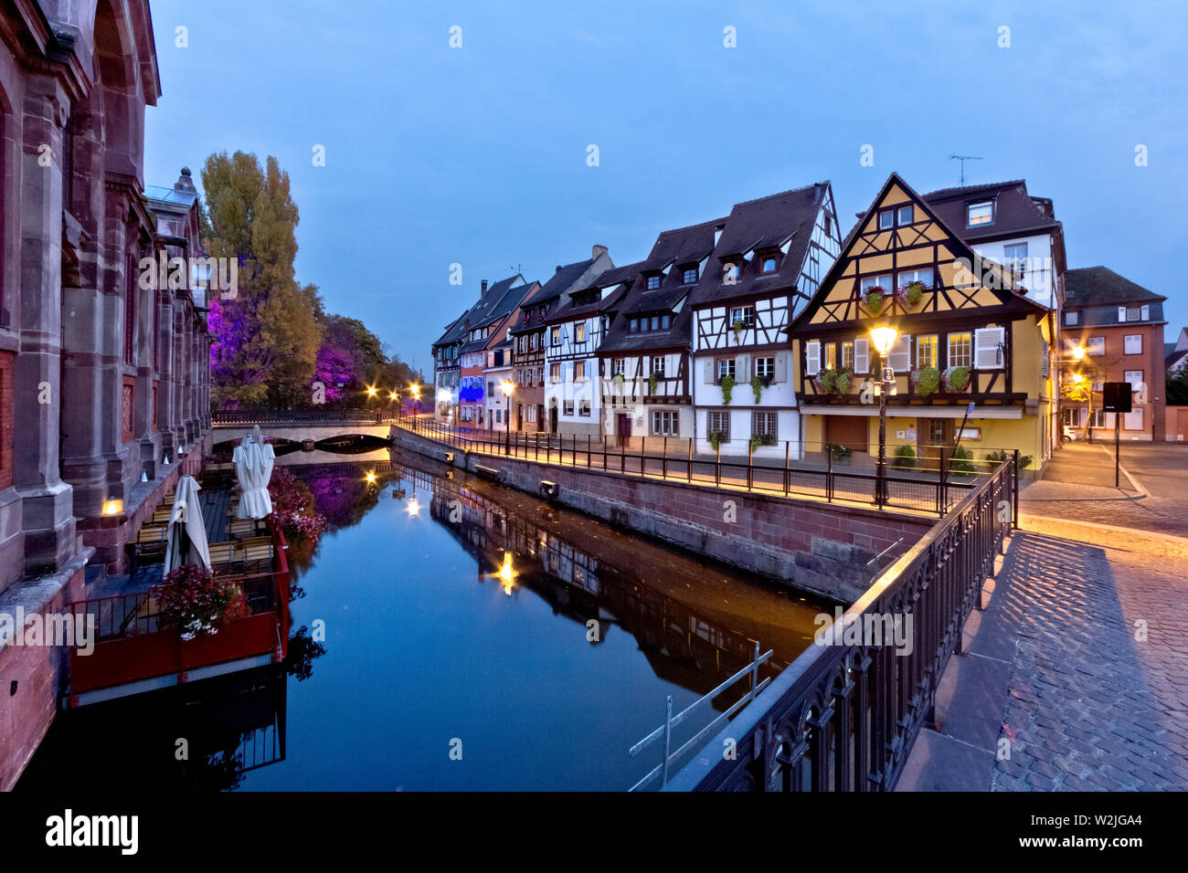 Das kleine Venedig in der elsässischen Stadt Colmar, Haut-Rhin, Grand Est, Frankreich, Europa. Stockfoto