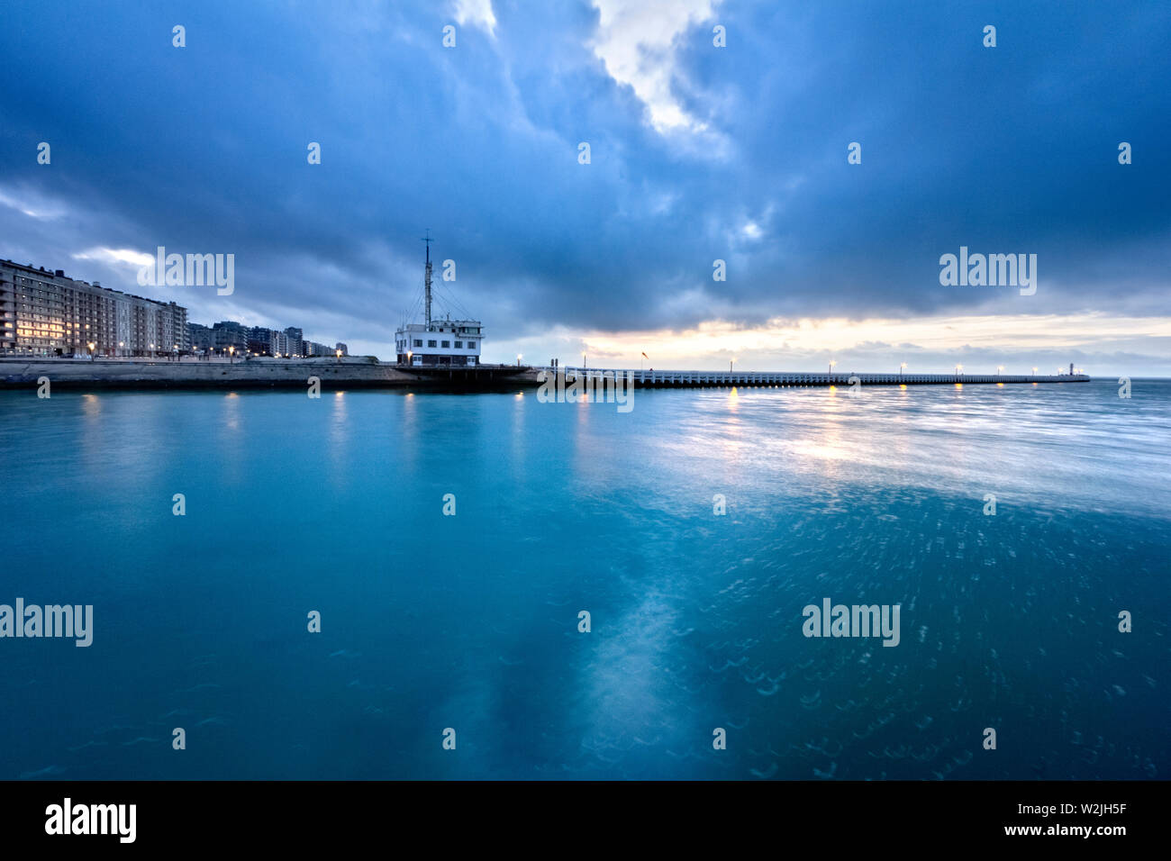 Marine in Nieuwpoort. Flandern, Belgien, Europa. Stockfoto