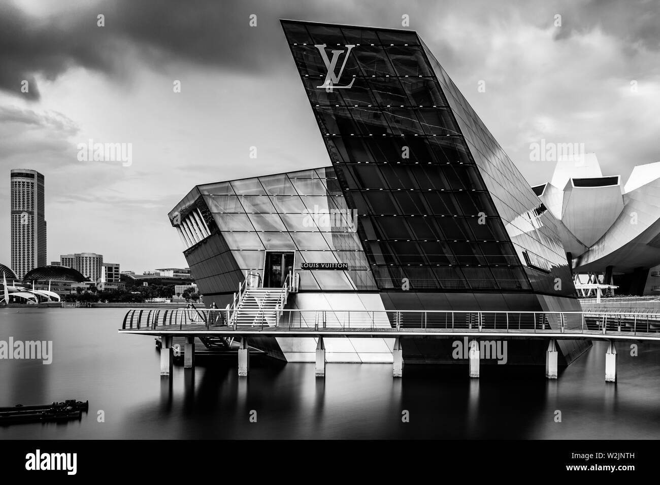 Die Louis Vuitton Store, Marina Bay, Singapore, South East Asia Stockfoto