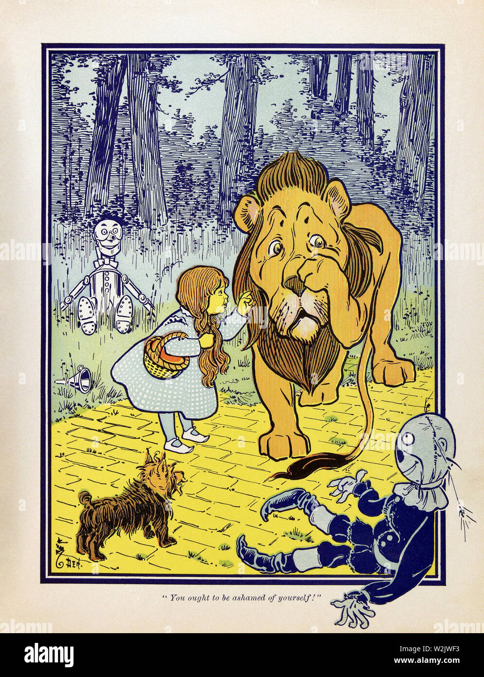 Der feige Löwe aus der Zauberer von Oz, 1915 Stockfoto