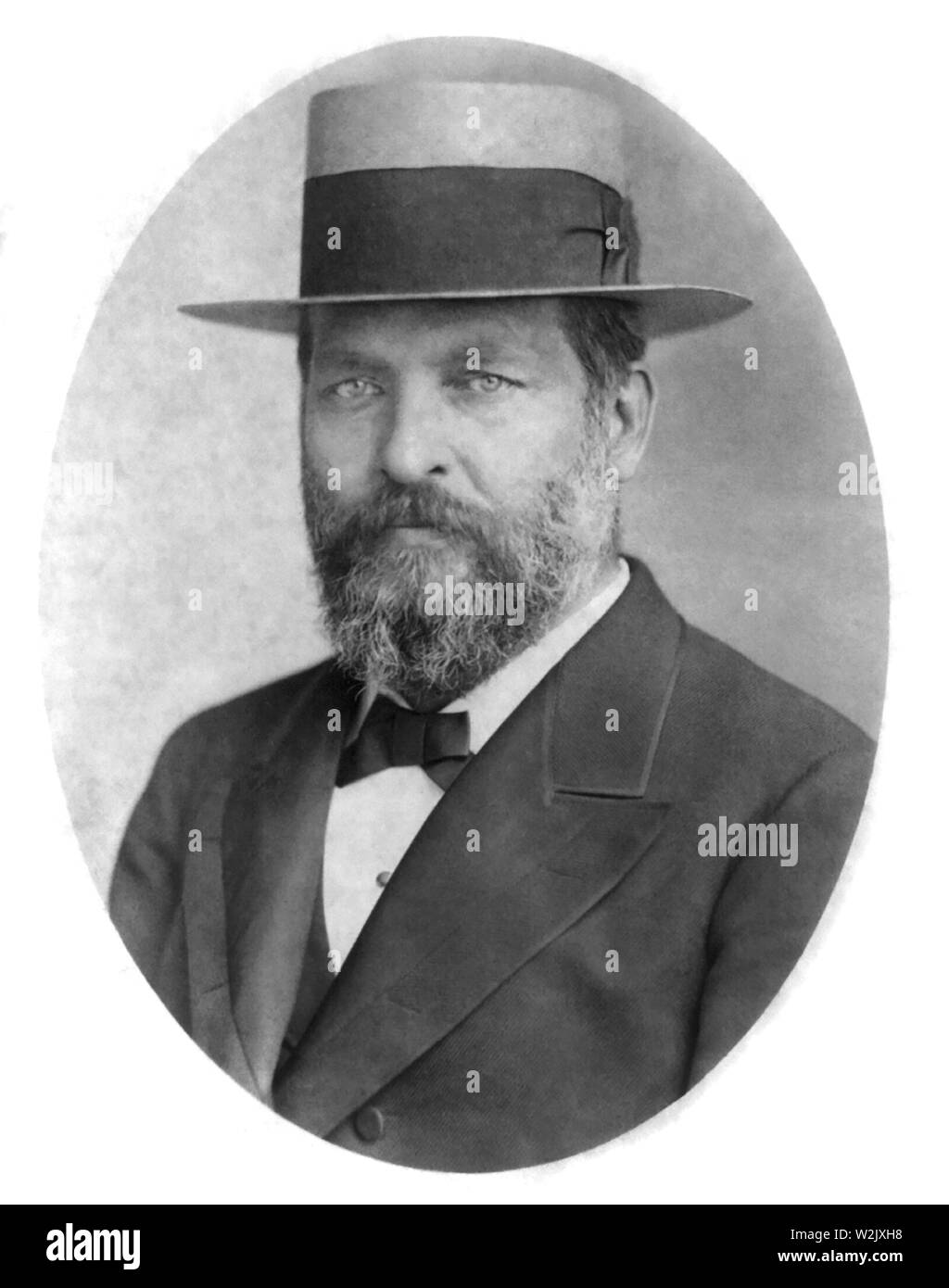 James A. Garfield (1831-81), 20. Präsident der Vereinigten Staaten, Kopf und Schultern Portrait, Fotografie von w.j. Baker, 1880 Stockfoto