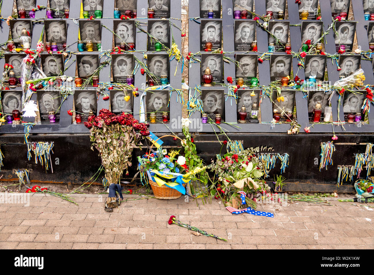 Euromaidan Memorial, Kiew, Ukraine Stockfoto