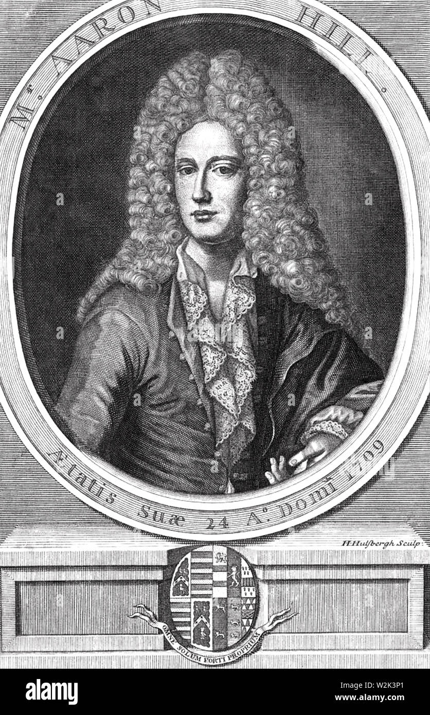 AARON HILL (1685-1750), englischer Dramatiker und Dichter Stockfoto