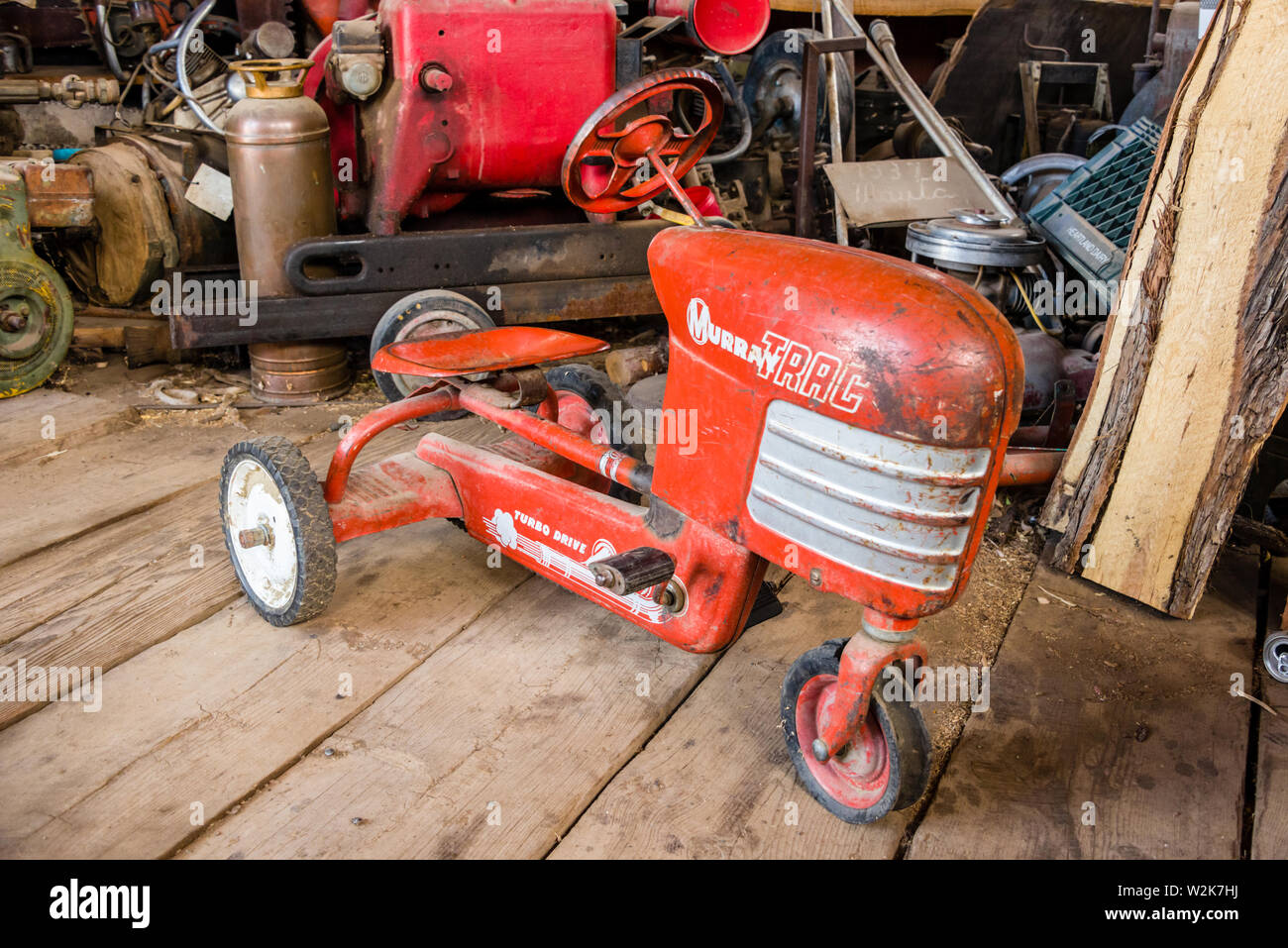 Jerome Geisterstadt Kinder Traktor Stockfoto