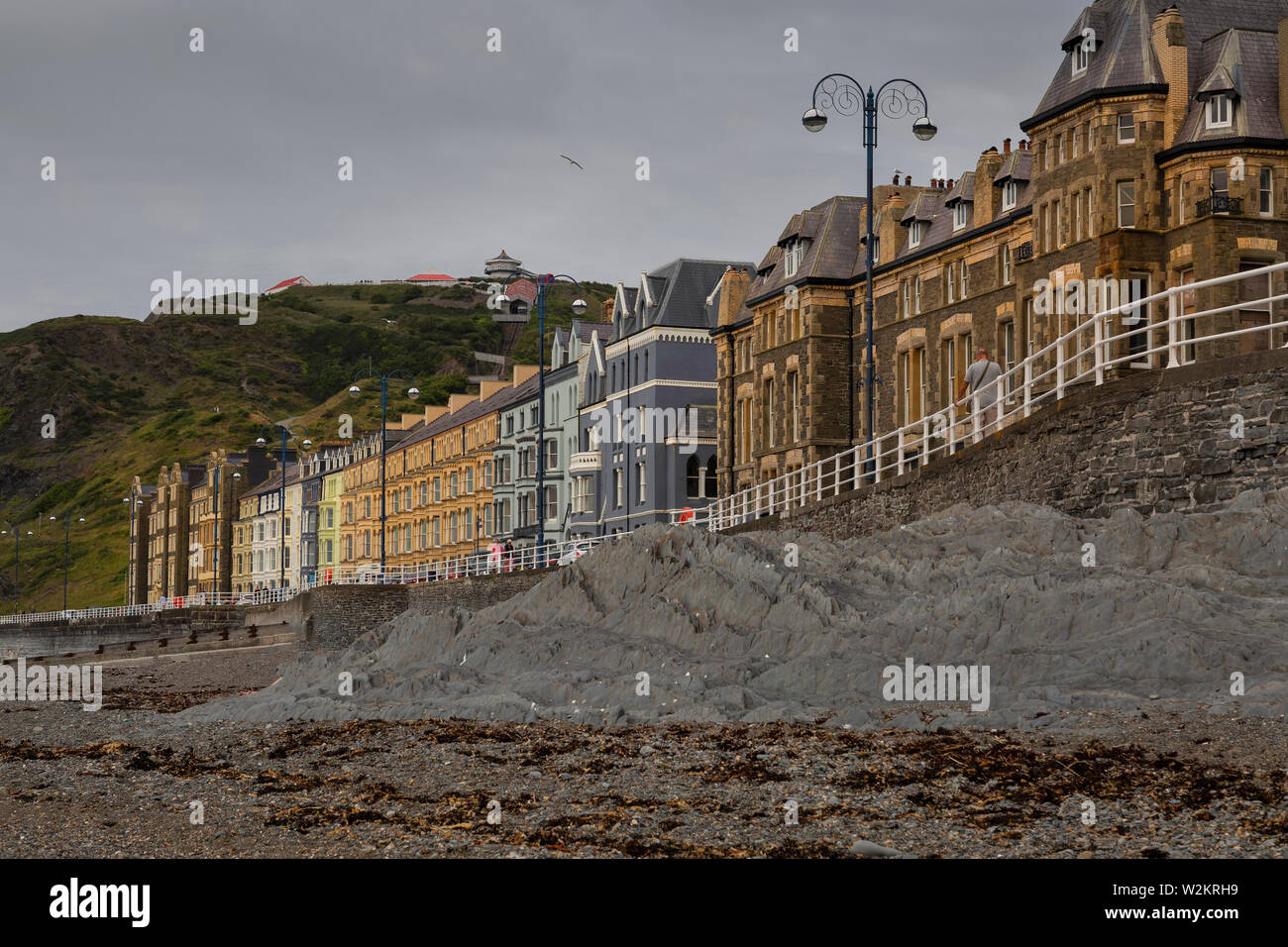 Aberystwyth promenade Stockfoto