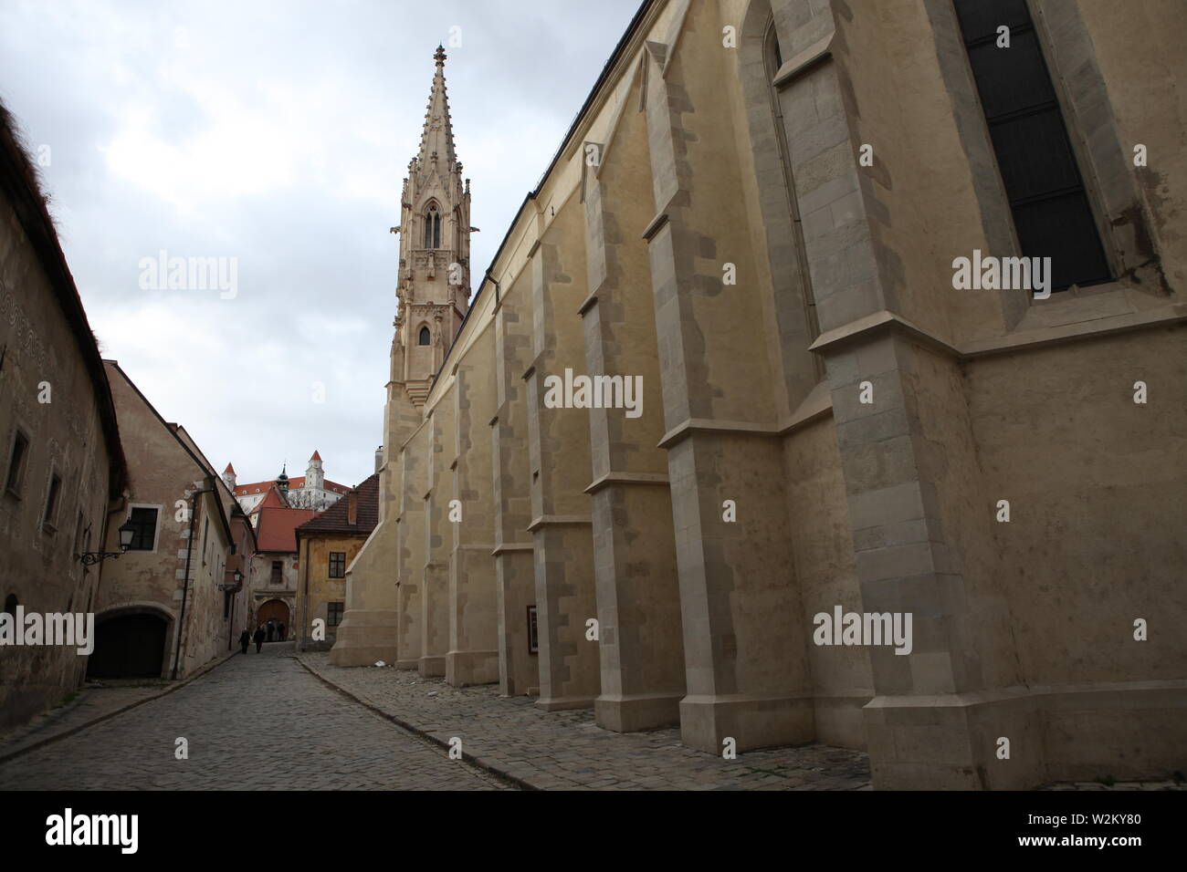 Historisches Stadtzentrum Europas. Mitteleuropa. Stockfoto