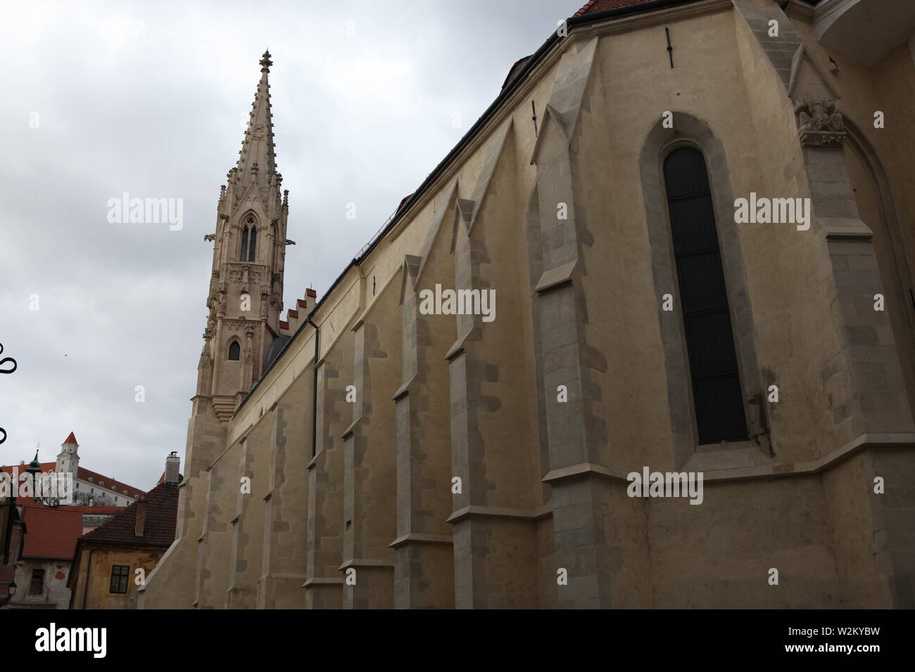 Historisches Stadtzentrum Europas. Mitteleuropa. Stockfoto