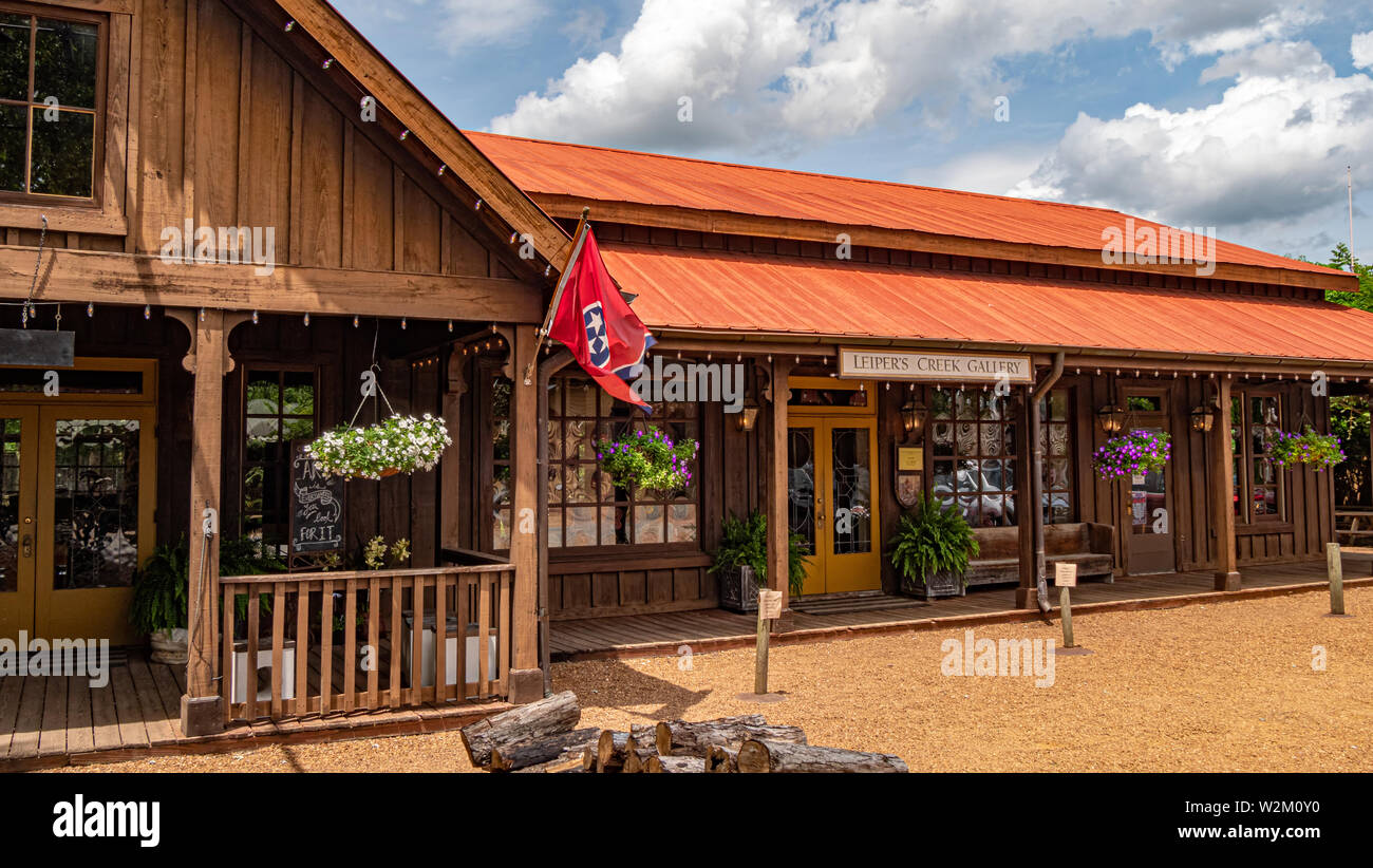 Leipers Creek Galerie an leipers Fork Tenneessee - LEIPERS FORK, USA - Juni 18, 2019 Stockfoto