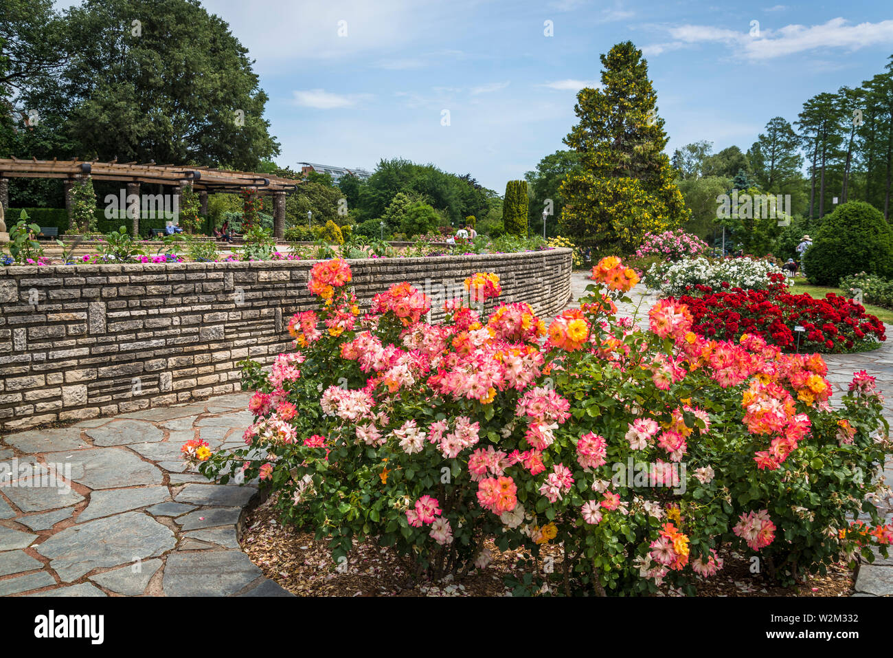 Parc de la Tête d'Or Park oder der Goldenen Kopf, eine große städtische Park, Lyon, Frankreich Stockfoto