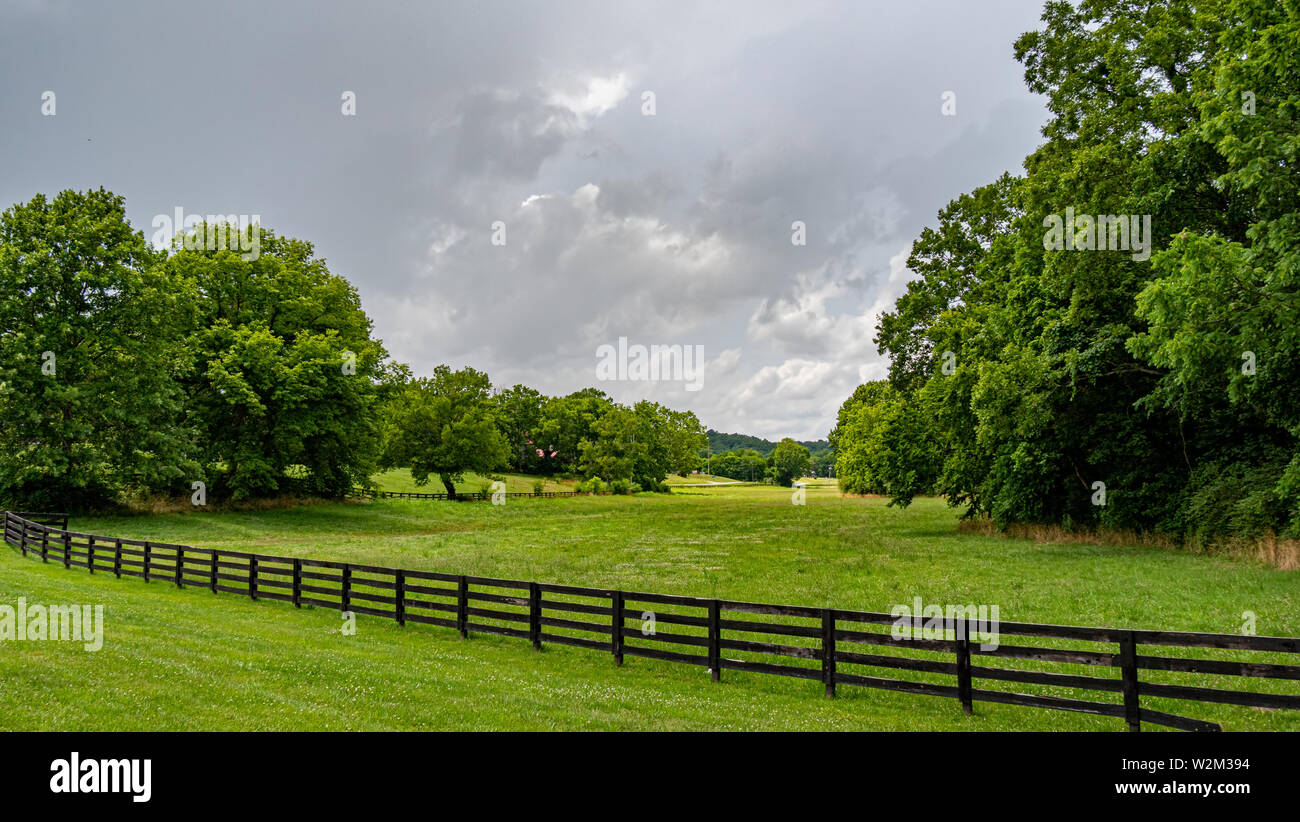 Bauernhof in Leipers Fork in Tennessee - LEIPERS FORK, USA - Juni 18, 2019 Stockfoto